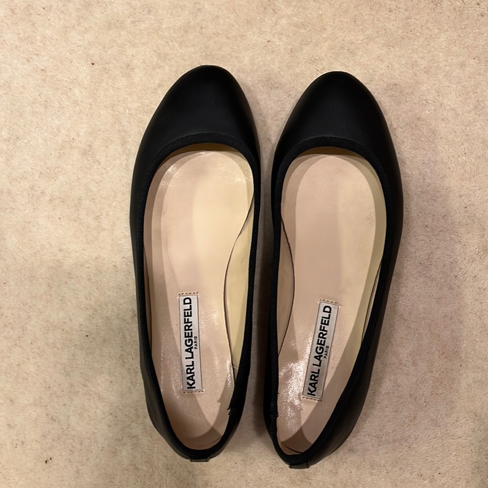 Karl Lagerfeld Laroux black  classic ballet flat Size 8.5